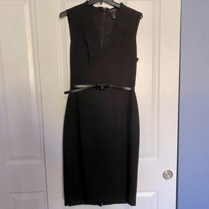 White House Black Market Black Midi Dress